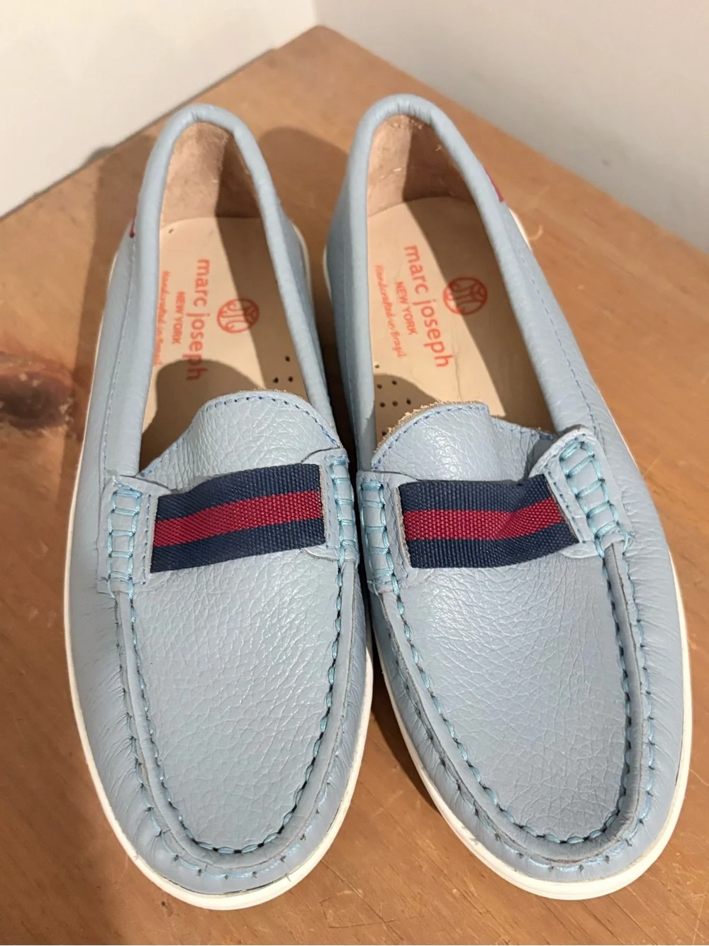 Marc Joseph New York Kids Loafers Size 1 Blue